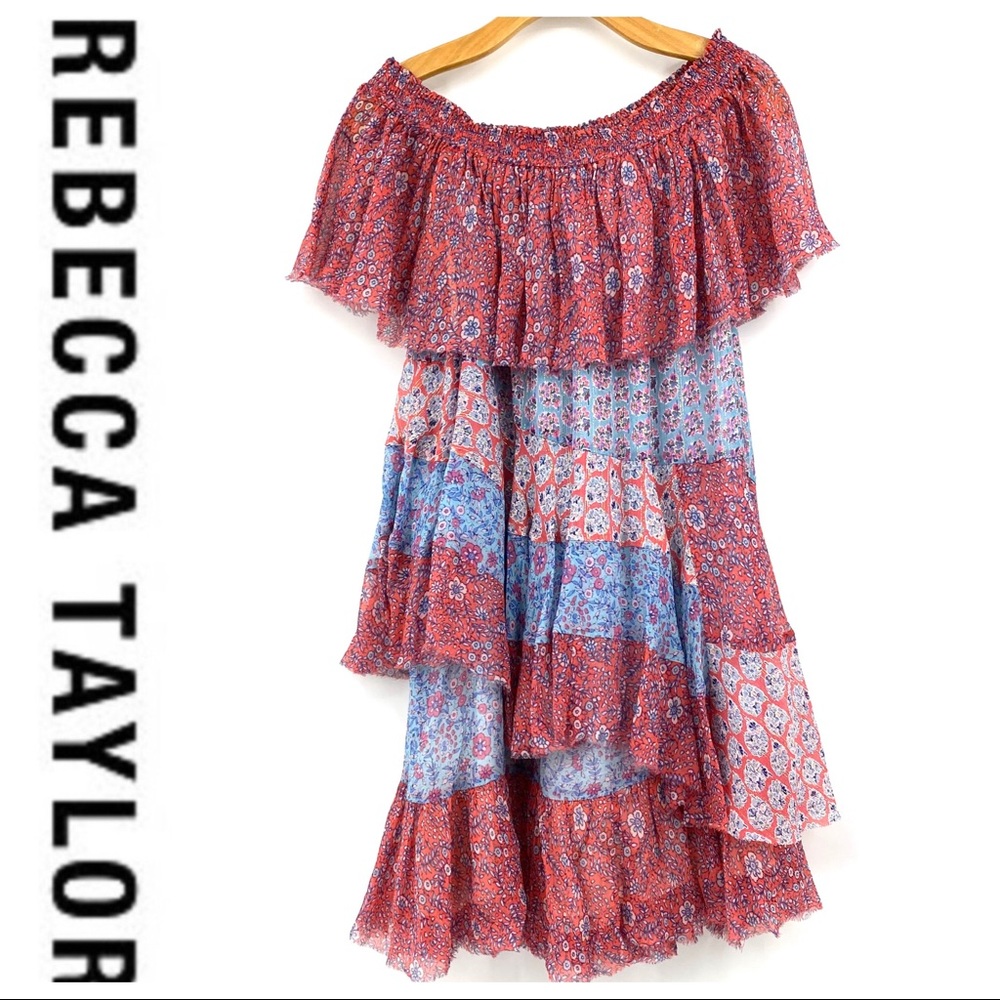 πSALEπ Rebecca Taylor Amanda Pink Silk Dress - Picture 7 of 12